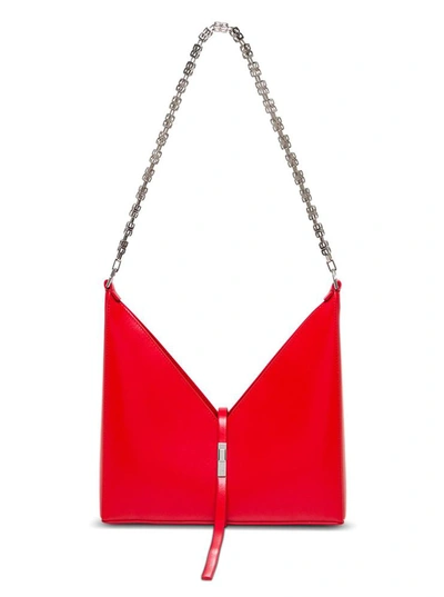 Shop Givenchy Small Cut Out Crossbody Bag In Red Box Leather