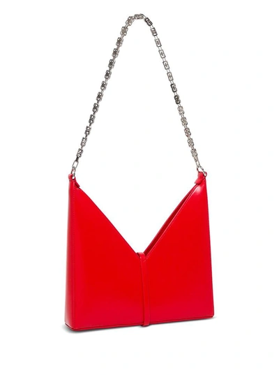 Shop Givenchy Small Cut Out Crossbody Bag In Red Box Leather