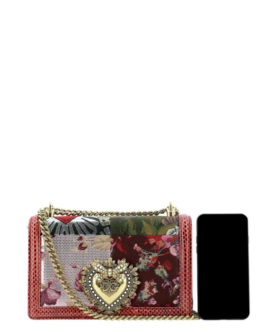 Shop Dolce & Gabbana "devotion" Crossbody Bag In Red