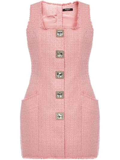 Shop Balmain Dresses Pink