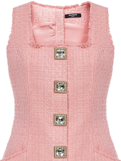 Shop Balmain Dresses Pink