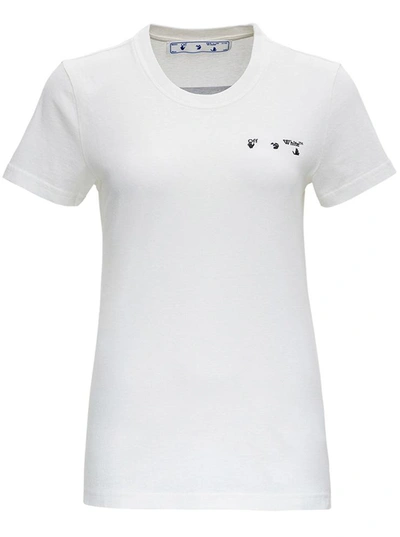 Shop Off-white Arrow Liquid T-shirt In White Jersey