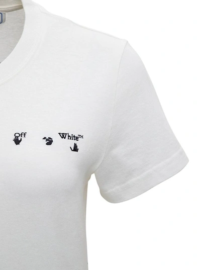 Shop Off-white Arrow Liquid T-shirt In White Jersey