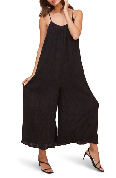 Shop Astr Suraya Wide Leg Jumpsuit In Black