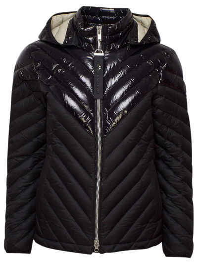 Shop Moose Knuckles Black Exhibition Down Jacket