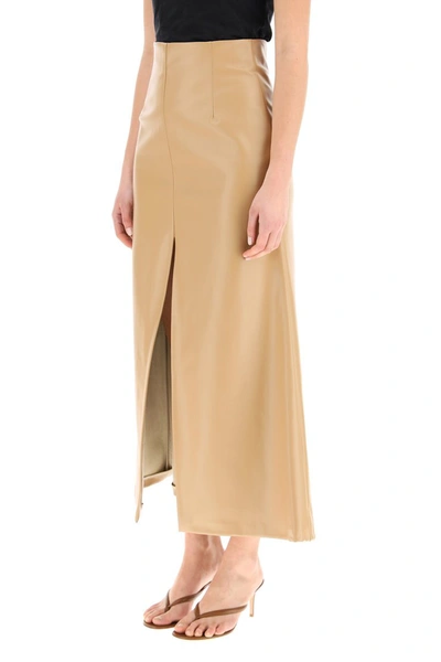 Shop A.w.a.k.e. Mode Faux Leather Skirt In Brandy