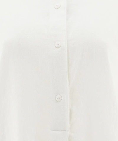 Shop Woolrich Organic Long Shirt In White
