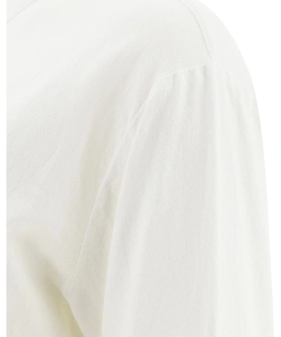 Shop Woolrich Organic Long Shirt In White