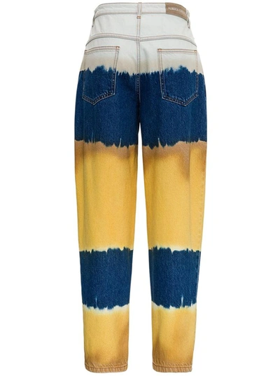 Shop Alberta Ferretti Oceanic Tie Dye I Love Summer Jeans In Multicolor
