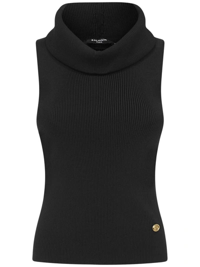 Shop Balmain Top Black