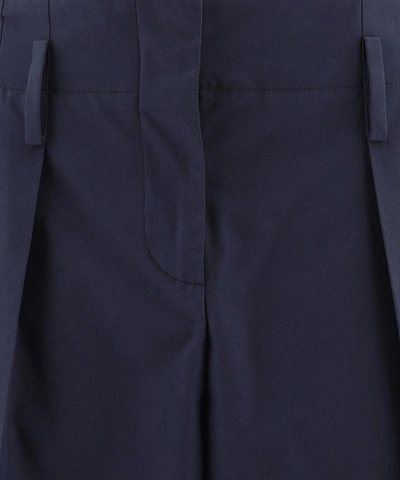 Shop Alexander Mcqueen Tailored Cuffed Pants In Blue
