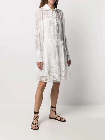 Shop Ermanno Scervino Dresses White