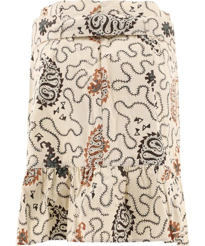Shop Isabel Marant Étoile "liliko" Wrap Skirt In Beige