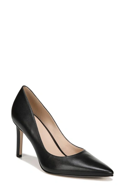 Shop 27 Edit Alanna Pointed Toe Pump In Black Leather