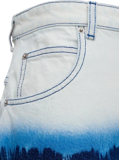 Shop Alberta Ferretti Oceanic Tie Dye I Love Summer Jeans In Blu