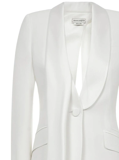 Shop Alexander Mcqueen Jackets Ivory