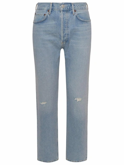 Shop Agolde Jeans 90's Pinch Waist Azzurri In Blue