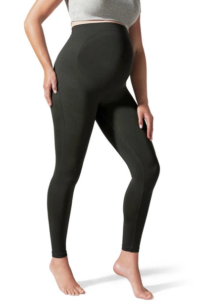 Shop Blanqi Everyday Maternity Belly Support Leggings In Forest Night