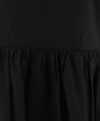 Shop Woolrich Poplin Sleeveless Dress In Black  