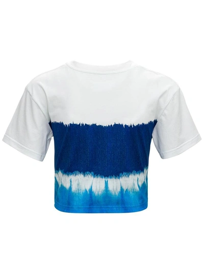 Shop Alberta Ferretti I Love Summer Crop T-shirt In Blu