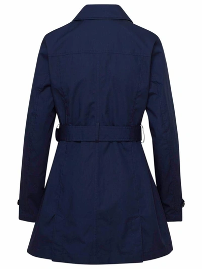 Shop Woolrich Blue Jessamine Trench Coat
