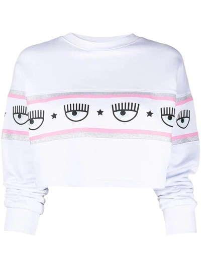 Shop Chiara Ferragni Sweatshirts In White