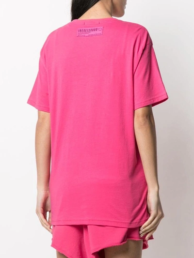 Shop Ireneisgood Pink Jersey T-shirt With Print