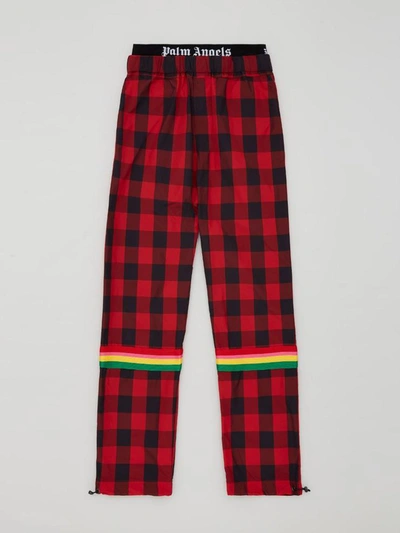 Shop Palm Angels Trousers Red