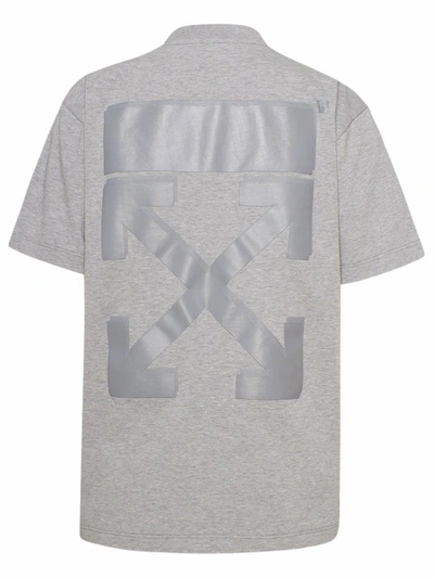 Shop Off-white T-shirt Arrow Grigia In Grey