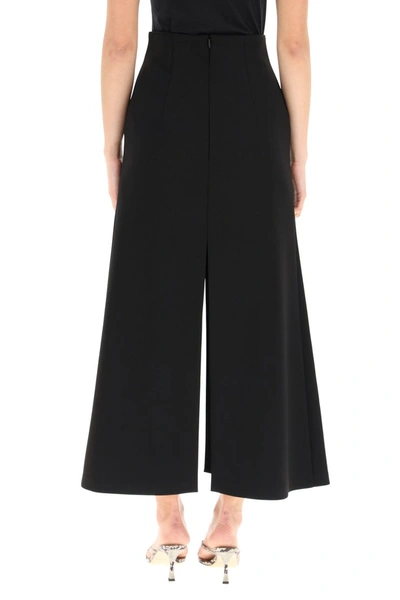 Shop A.w.a.k.e. Mode Long Skirt In Crepe In Black