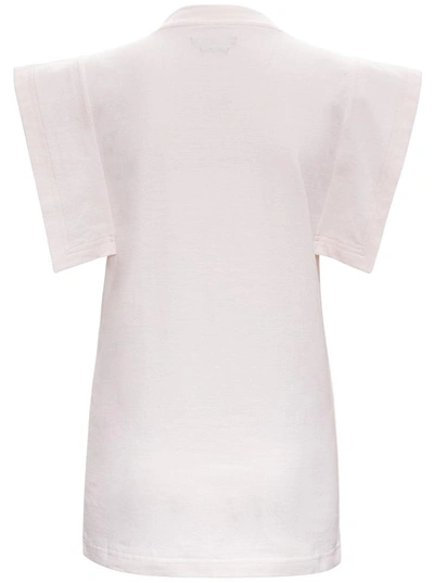 Shop Isabel Marant Zelipa Cotton T-shirt In White
