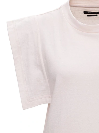 Shop Isabel Marant Zelipa Cotton T-shirt In White