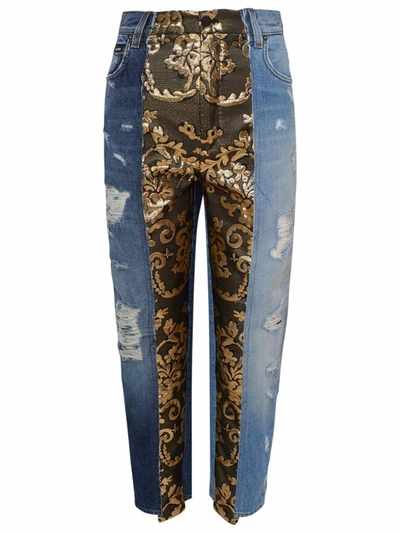 Shop Dolce & Gabbana Multicolor Jeans In Blue