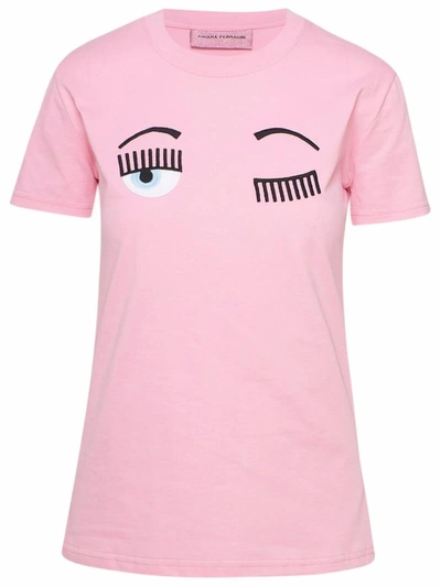 Shop Chiara Ferragni T-shirt Flirting Rosa In Pink