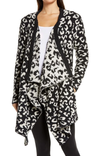 Shop Ugg (r) Phoebe Wrap Cardigan In Black Leopard