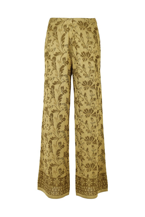 D.exterior Women's 5239519lim Gold Viscose Pants In Golden | ModeSens
