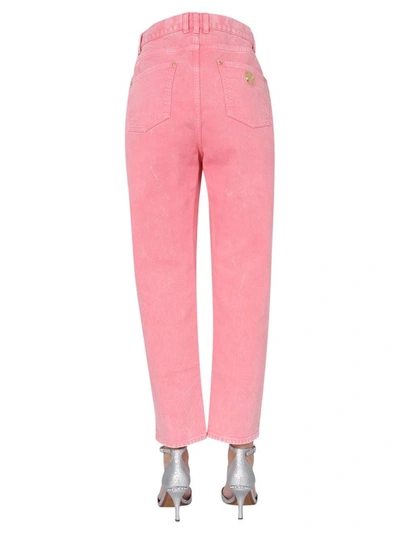 Shop Balmain Boyfriend Jeans In Pink