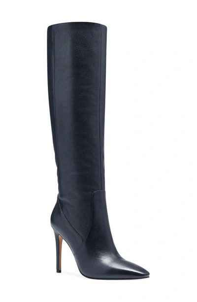 Shop Vince Camuto Fendels Knee High Boot In Blue Leather