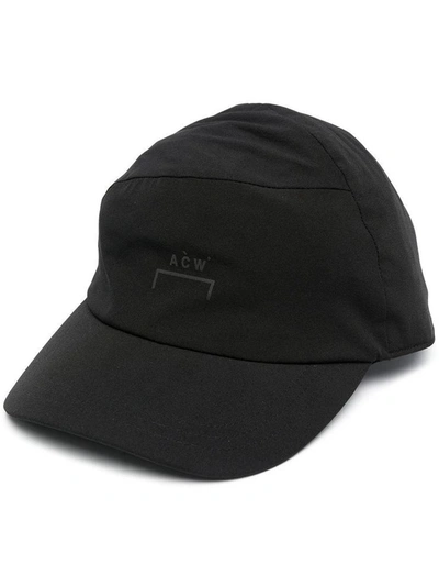 Shop A-cold-wall* Nylon Hat With Logo Print In Black