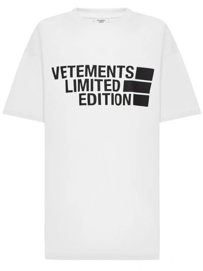 Shop Vetements T-shirts And Polos White