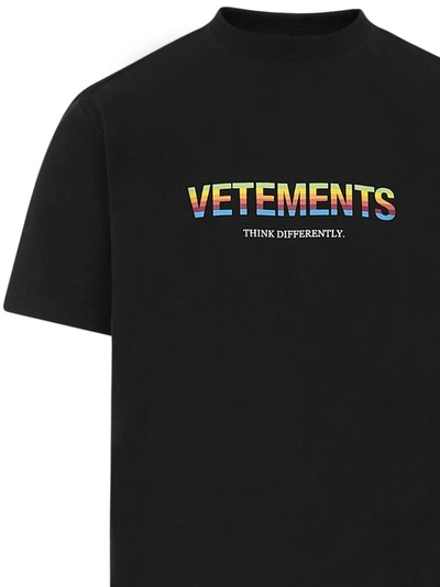 Shop Vetements T-shirts And Polos Black