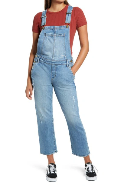 Shop Articles Of Society Straight Leg Crop Overalls In Moorhead