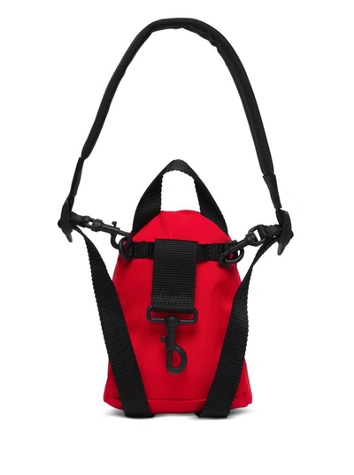 Balenciaga Mini Oversize Backpack In Red Tech Canvas In Red