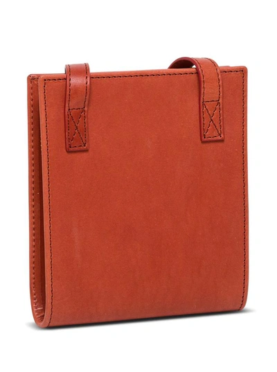 Shop Jacquemus Le Gadjo Crossobody Bag In Brick Red Leather