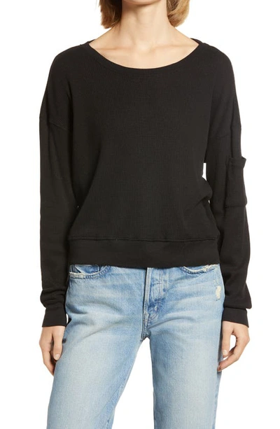 Shop Splendid Academy Sweatshirt In Black