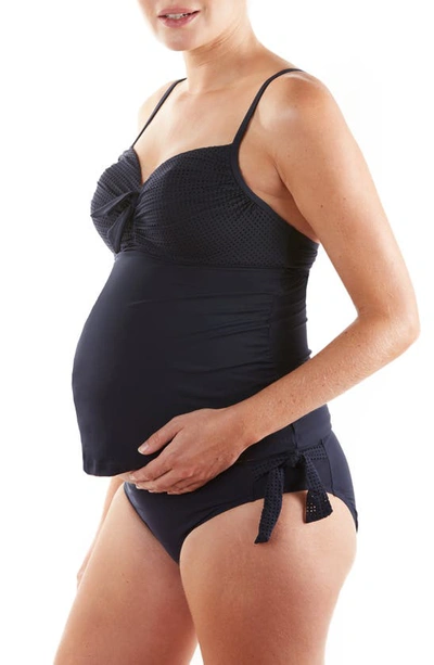Shop Cache Coeur Portofino Two-piece Maternity Swimsuit In Marine