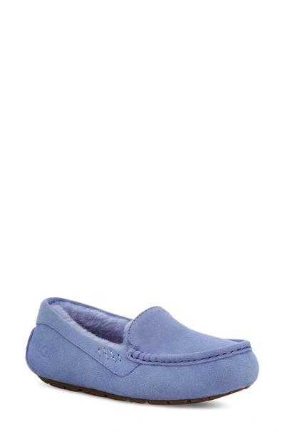 Shop Ugg Ansley Water Resistant Slipper In Cornflower Suede