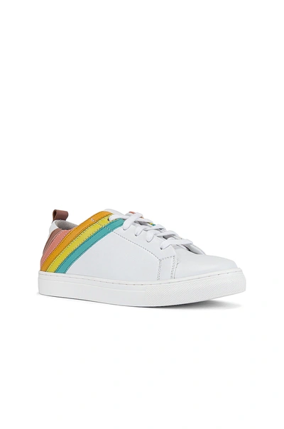 Shop Seychelles Stand Out Sneaker In White & Rainbow