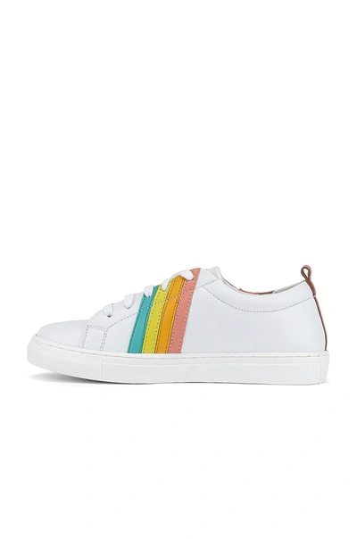 Shop Seychelles Stand Out Sneaker In White & Rainbow