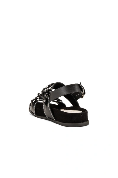 Shop Alexandre Birman Florence Flat Sandal In Black